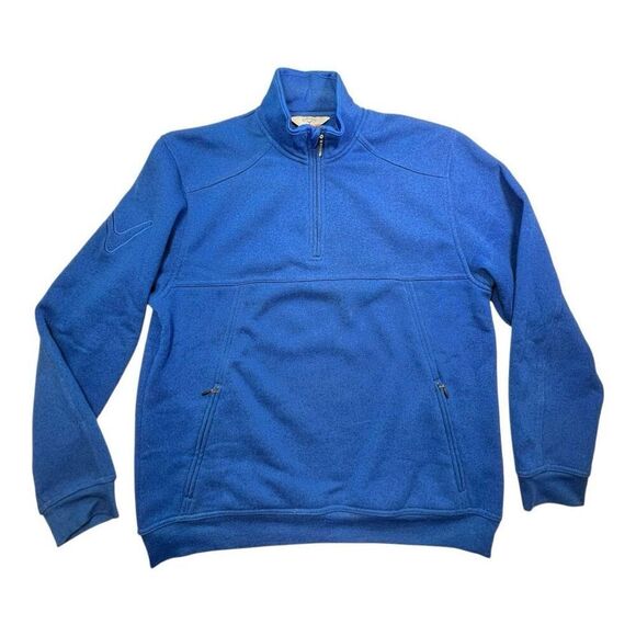 Callaway Men's C-Tech Quarter Zip Fleece Golf Sweater Blue Size Large - Picture 4 of 9